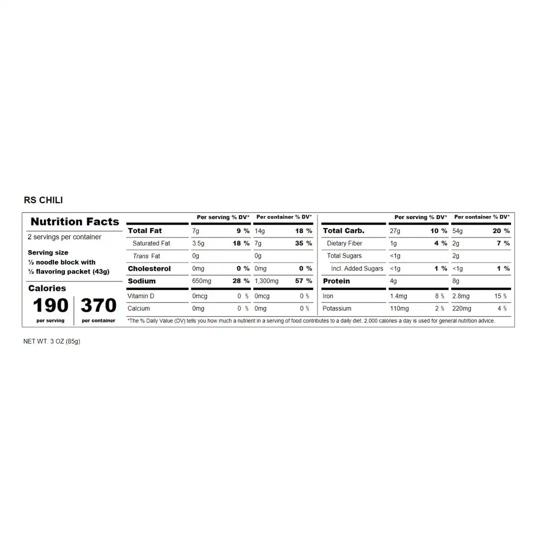 Maruchan Ramen, Chili Flavor, 3 oz