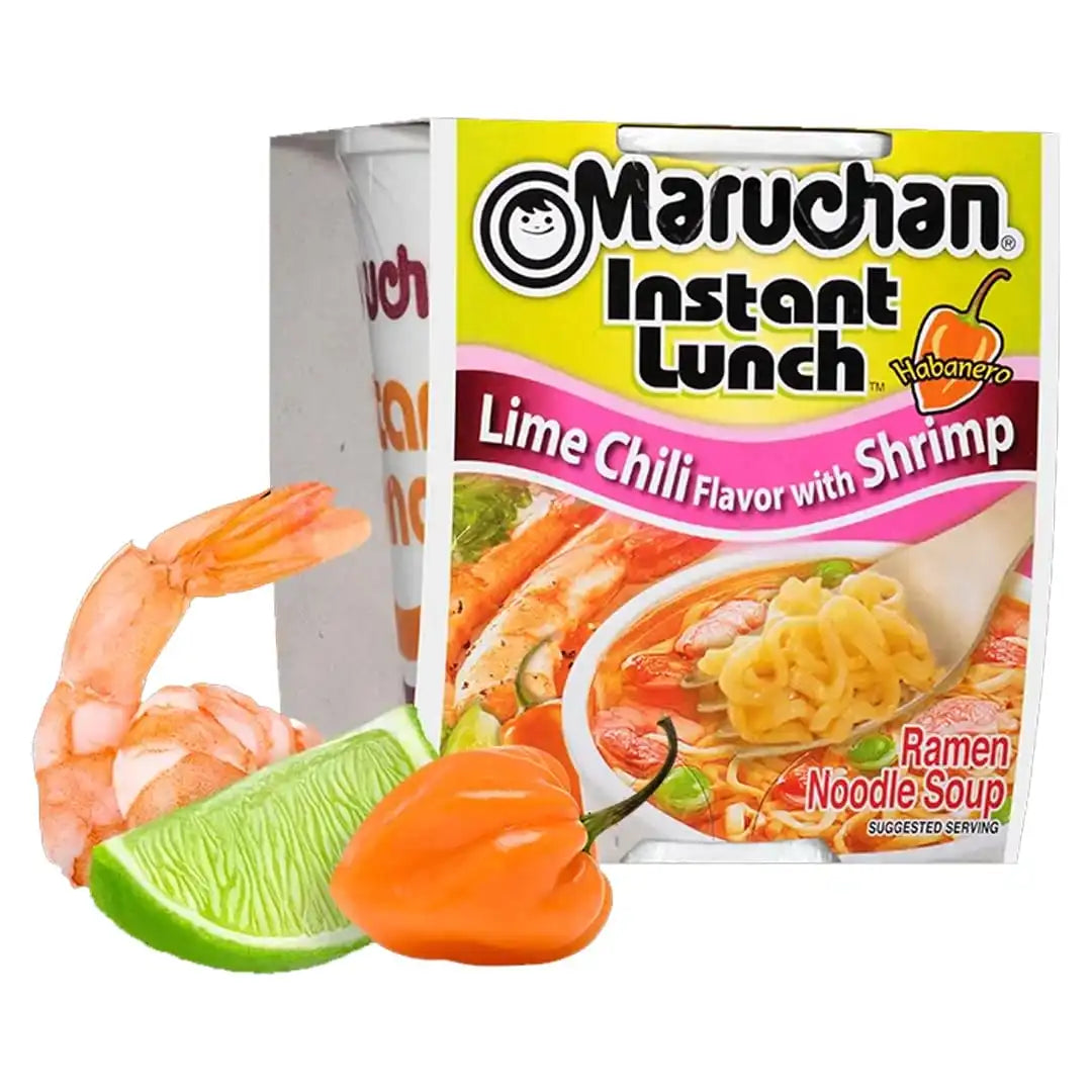 Maruchan Instant Lunch, Lime Chili with Shrimp, 2.25 oz (Pack of 12)