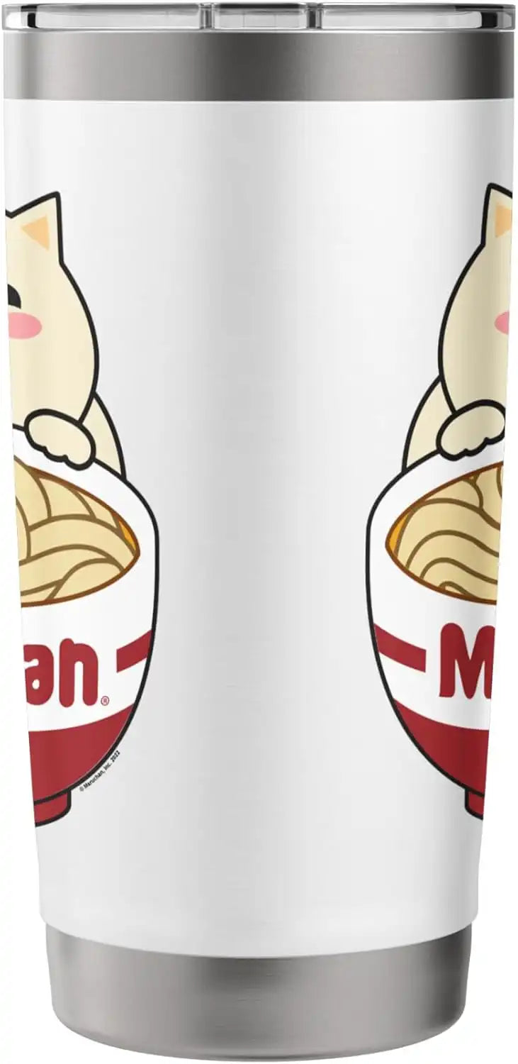 Maruchan Instant Lunch Cute Cat Ramen Bowl Logo Stainless Steel Insulated Tumbler