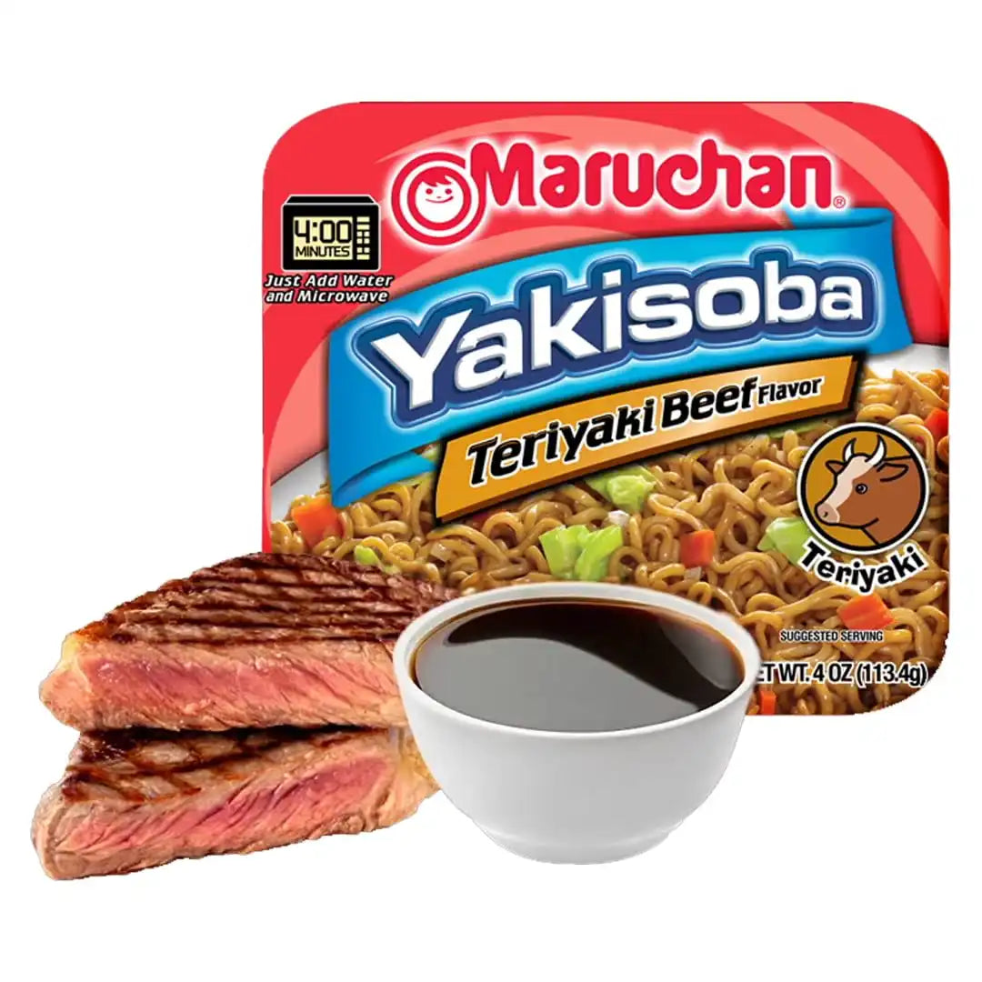 Maruchan Yakisoba Noodle Soup, Teriyaki Beef, 4 Oz