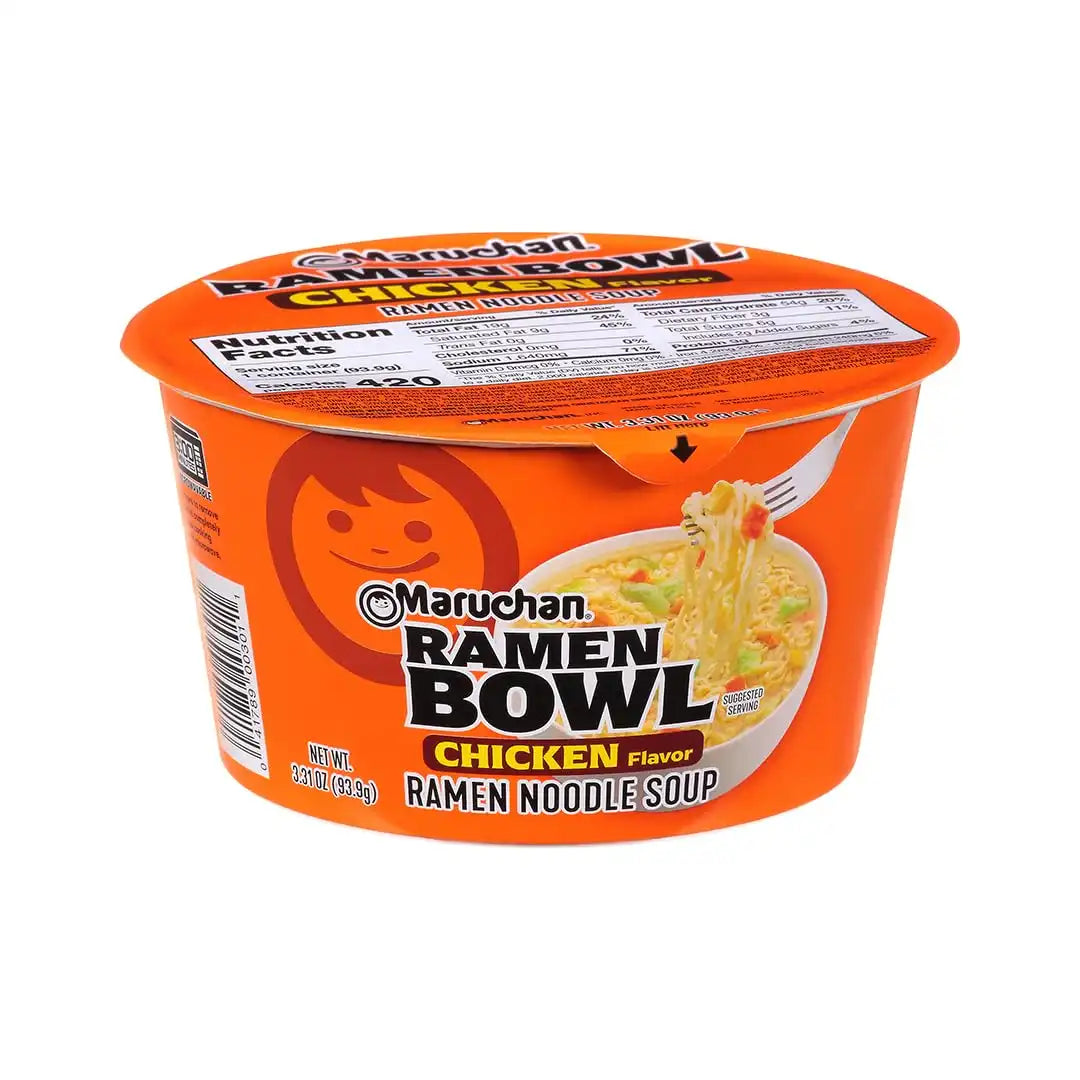Maruchan Bowl Chicken Ramen Noodles, 3.32 Oz