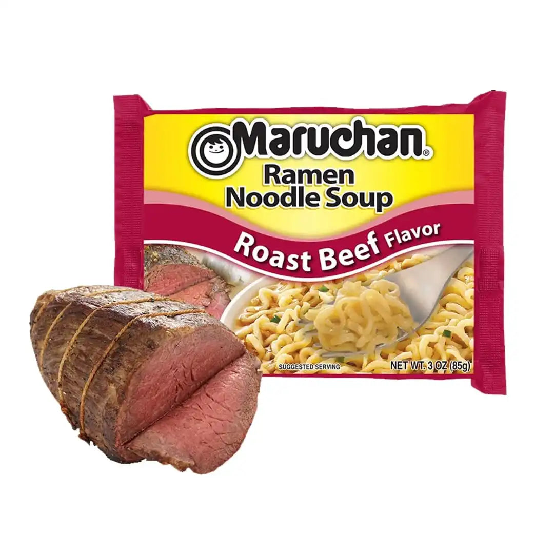 Maruchan Ramen Noodle Soup, Roast Beef, 3 oz