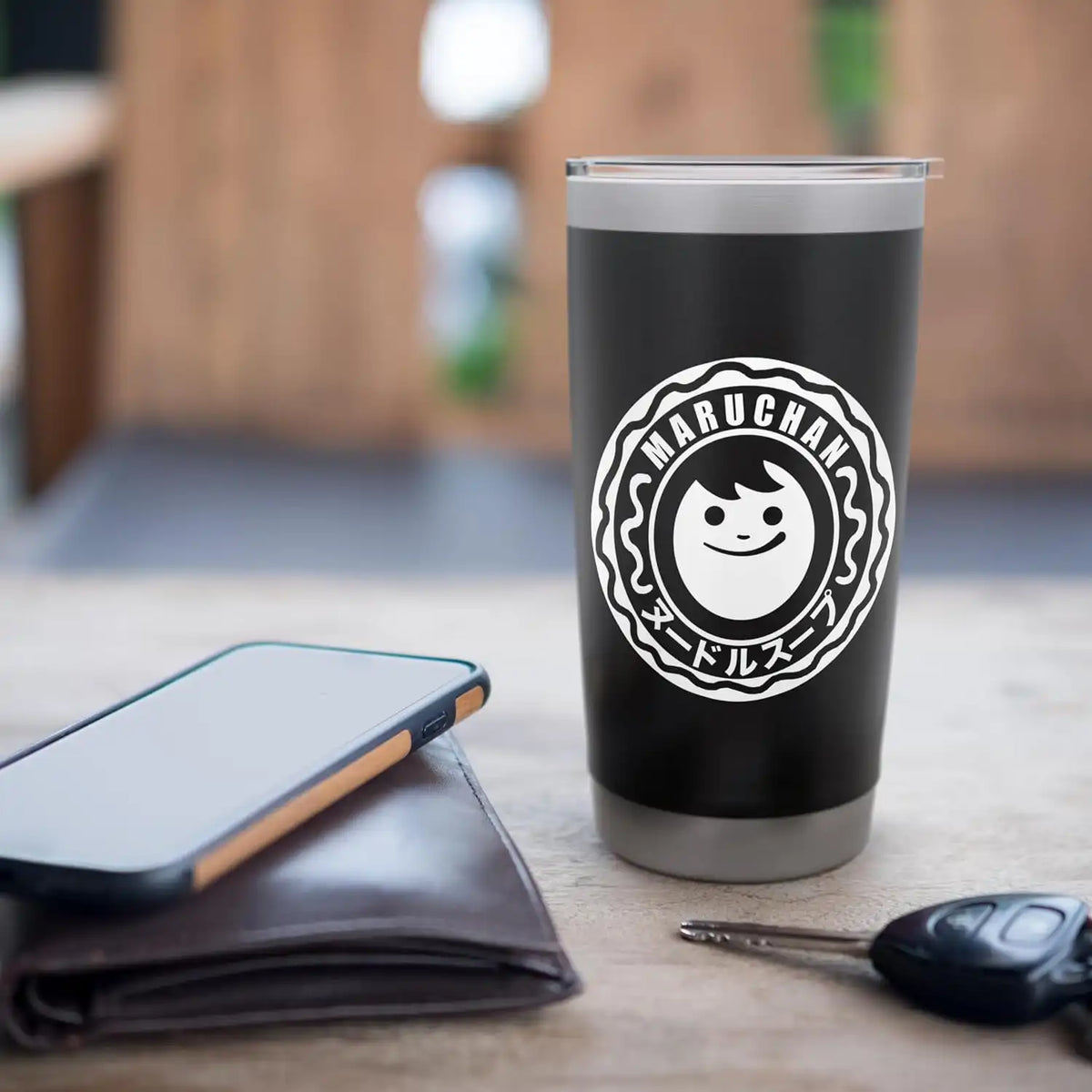 Maruchan Happy Face Classic Logo Stainless Steel Insulated Tumbler