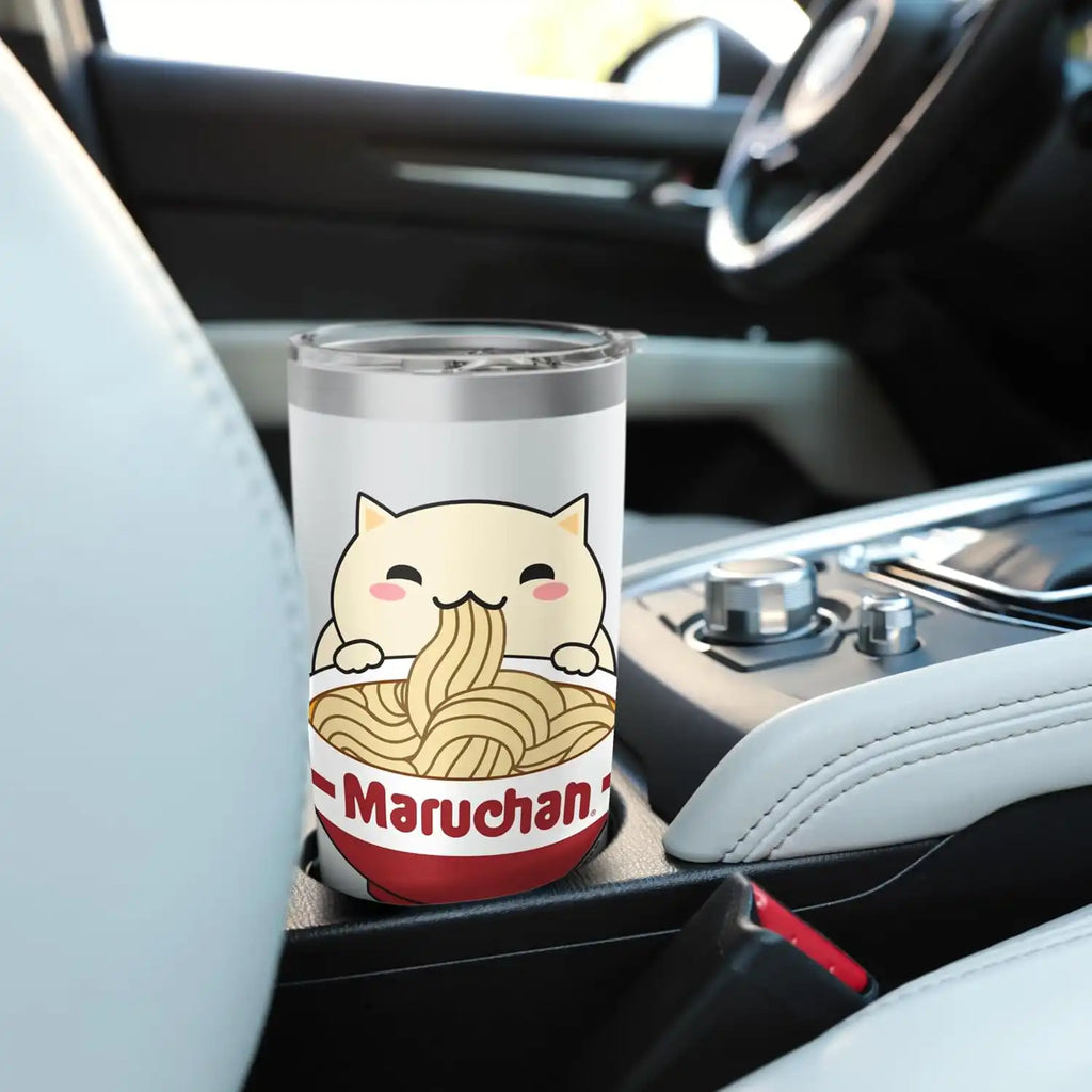 Maruchan Instant Lunch Cute Cat Ramen Bowl Logo Stainless Steel Insulated Tumbler