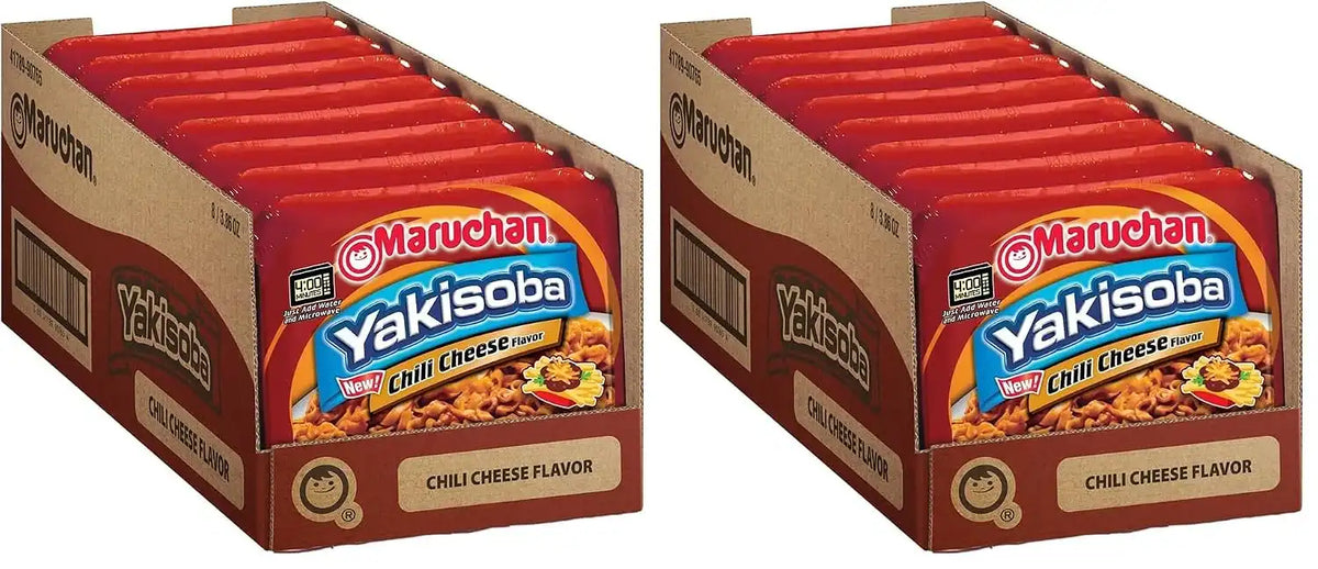 Maruchan Yakisoba Chili Cheese,Japanese Instant Ramen Noodles,3.86 Oz,(Pack of 16)
