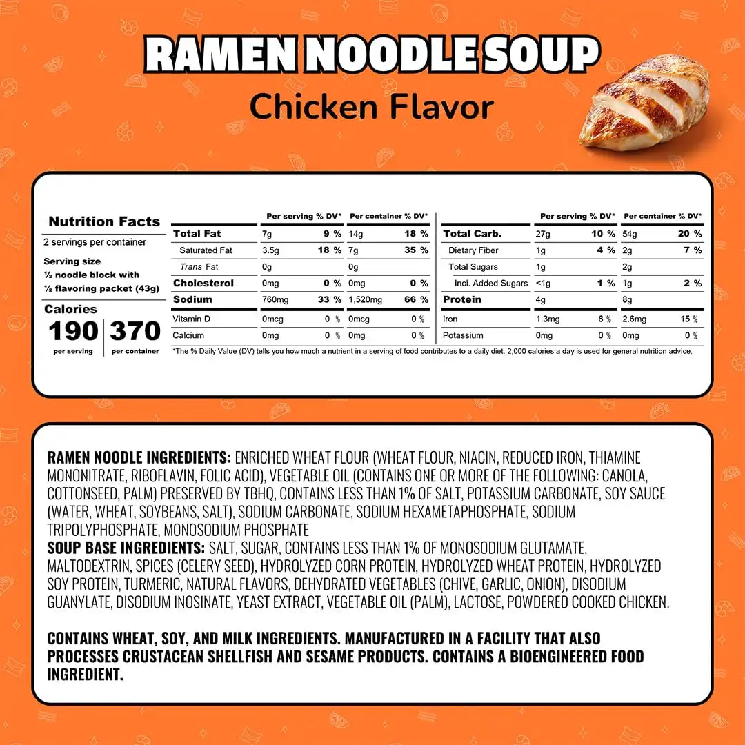 Maruchan Ramen Noodle Soup, Chicken Flavor – Japanese-Style Instant Noodles, Quick & Easy Meal for Kids, Students & Busy Families – 3 Oz. (24 Pack)