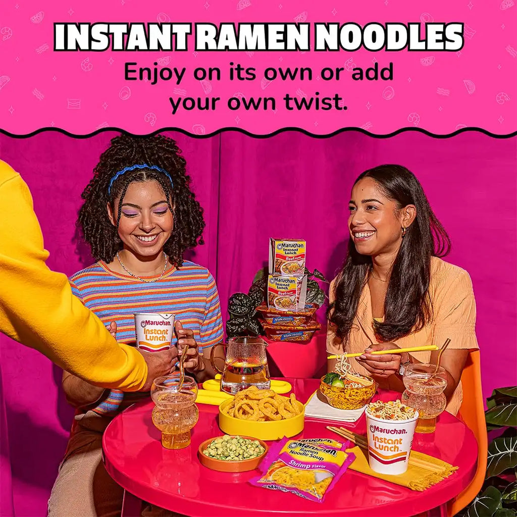 Maruchan Ramen Noodle Soup, Shrimp Flavor – Japanese-Style Instant Noodles, Quick & Easy Meal for Kids, Students & Busy Families – 3 Oz. (24 Pack)