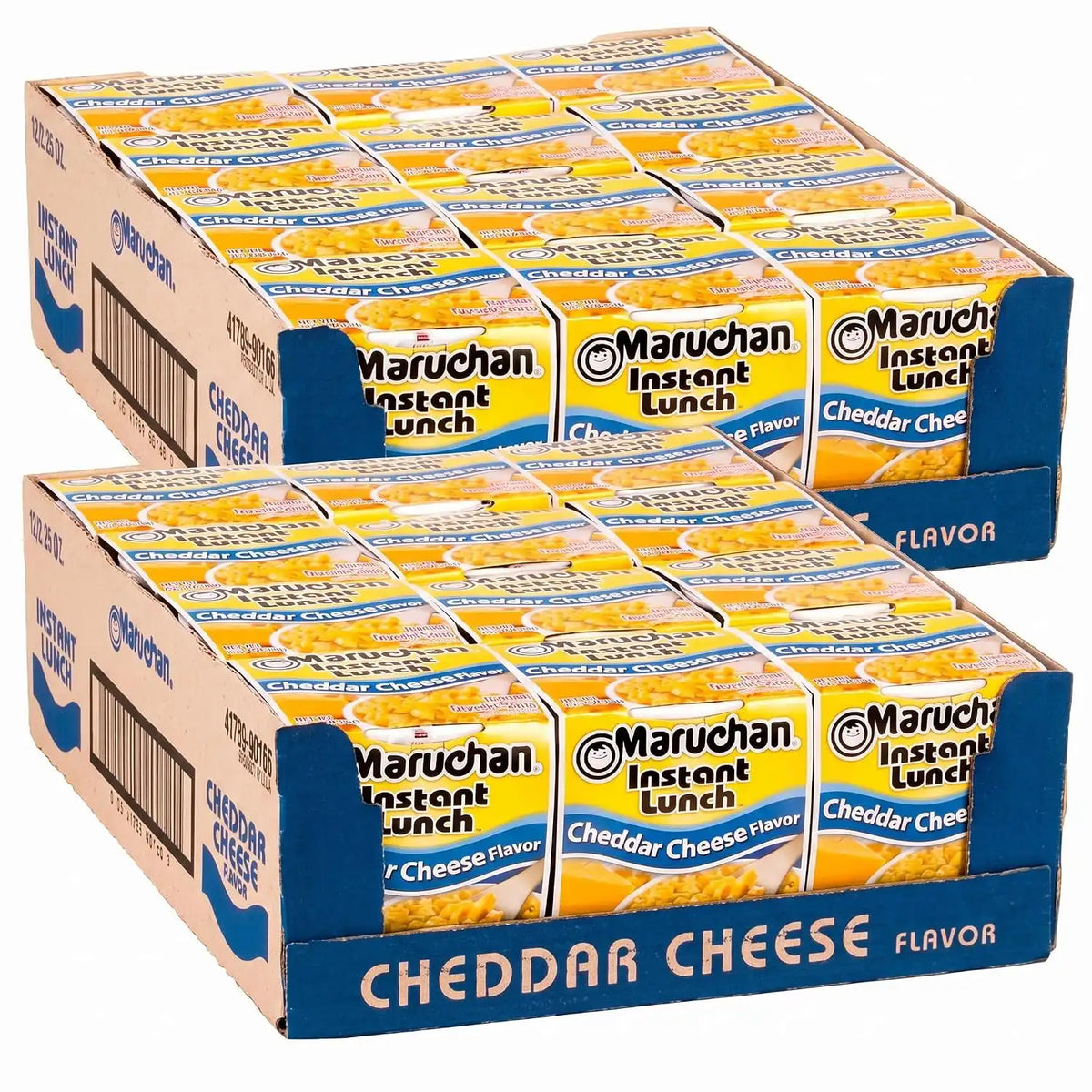 Maruchan Instant Lunch Ramen Noodles, Cheddar Cheese Flavor – Japanese-Style Instant Noodle Soup, Easy Meal Ready in 3 Minutes – 2.25 Oz., (Pack of 24)