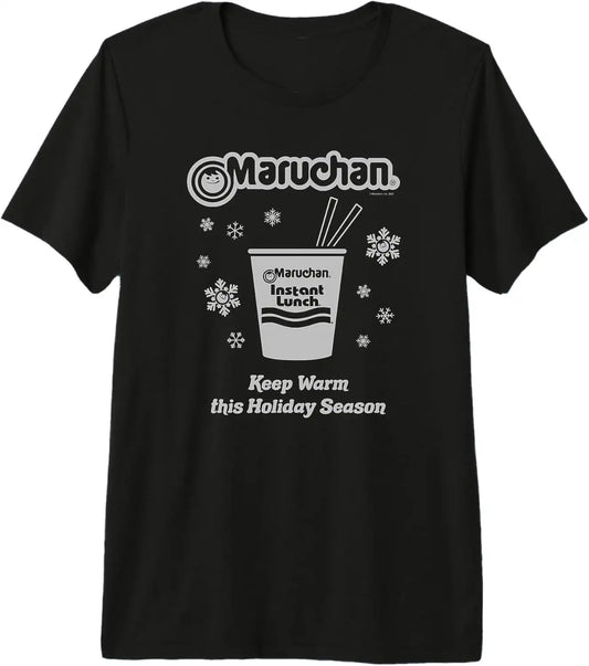 Maruchan Christmas Instant Lunch Keep Warm Holiday Season Premium Tri-blend T-Shirt