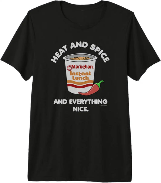 Maruchan Ramen Cup Heat And Spice Food Quote Premium Tri-blend T-Shirt