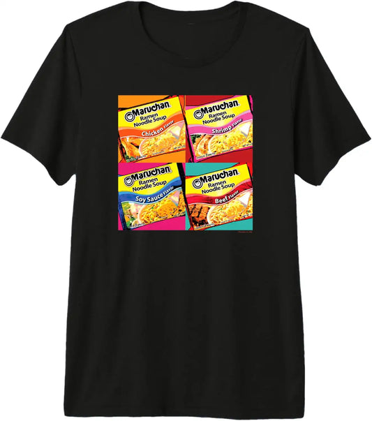 Maruchan Artsy Flavor Grid Poster Premium Tri-Blend T-Shirt