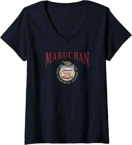 Maruchan Instant Lunch Instant Enjoyment Logo V-Neck T-Shirt