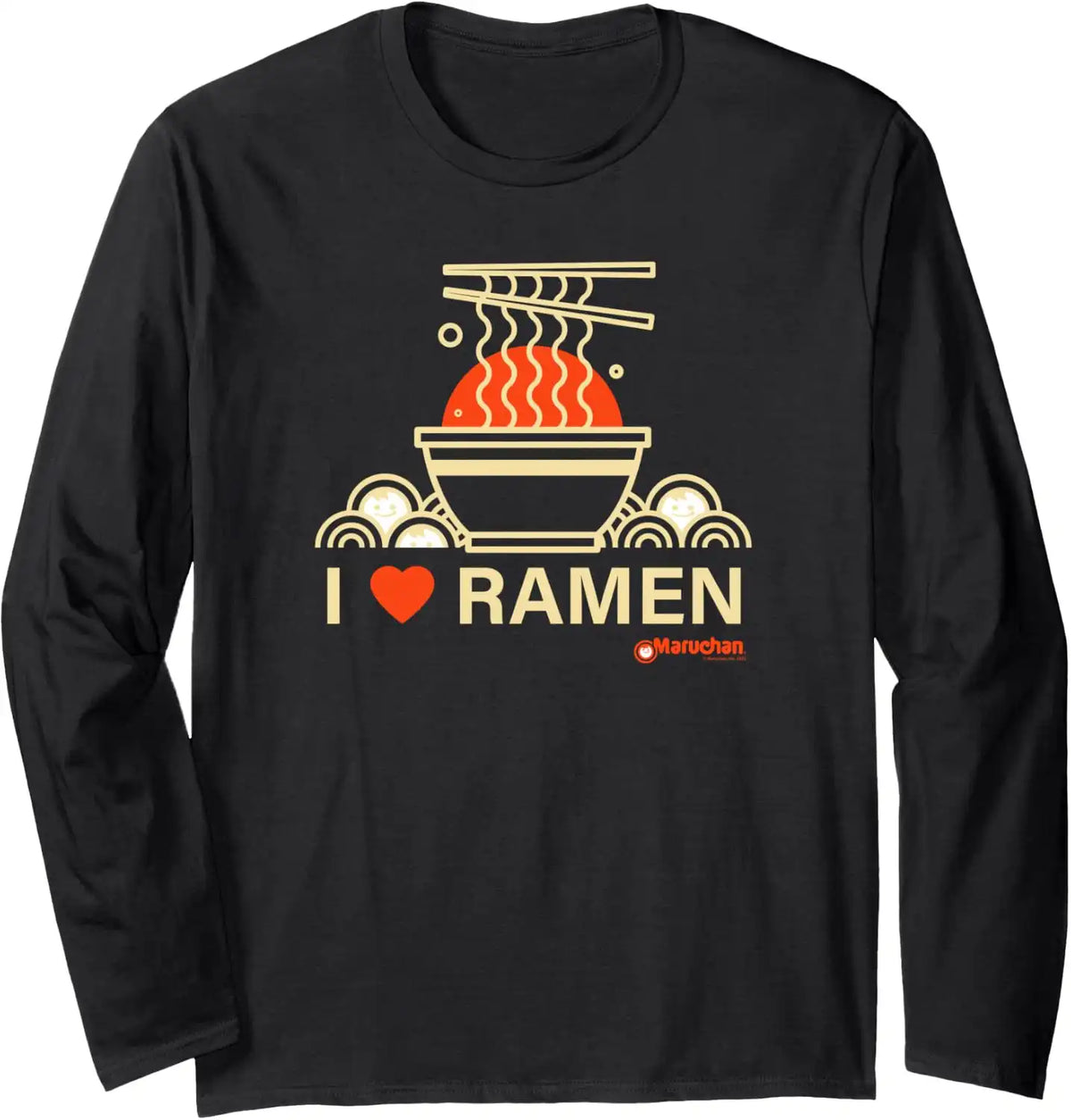 Maruchan I Heart Ramen Noodle Bowl Poster Long Sleeve T-Shirt