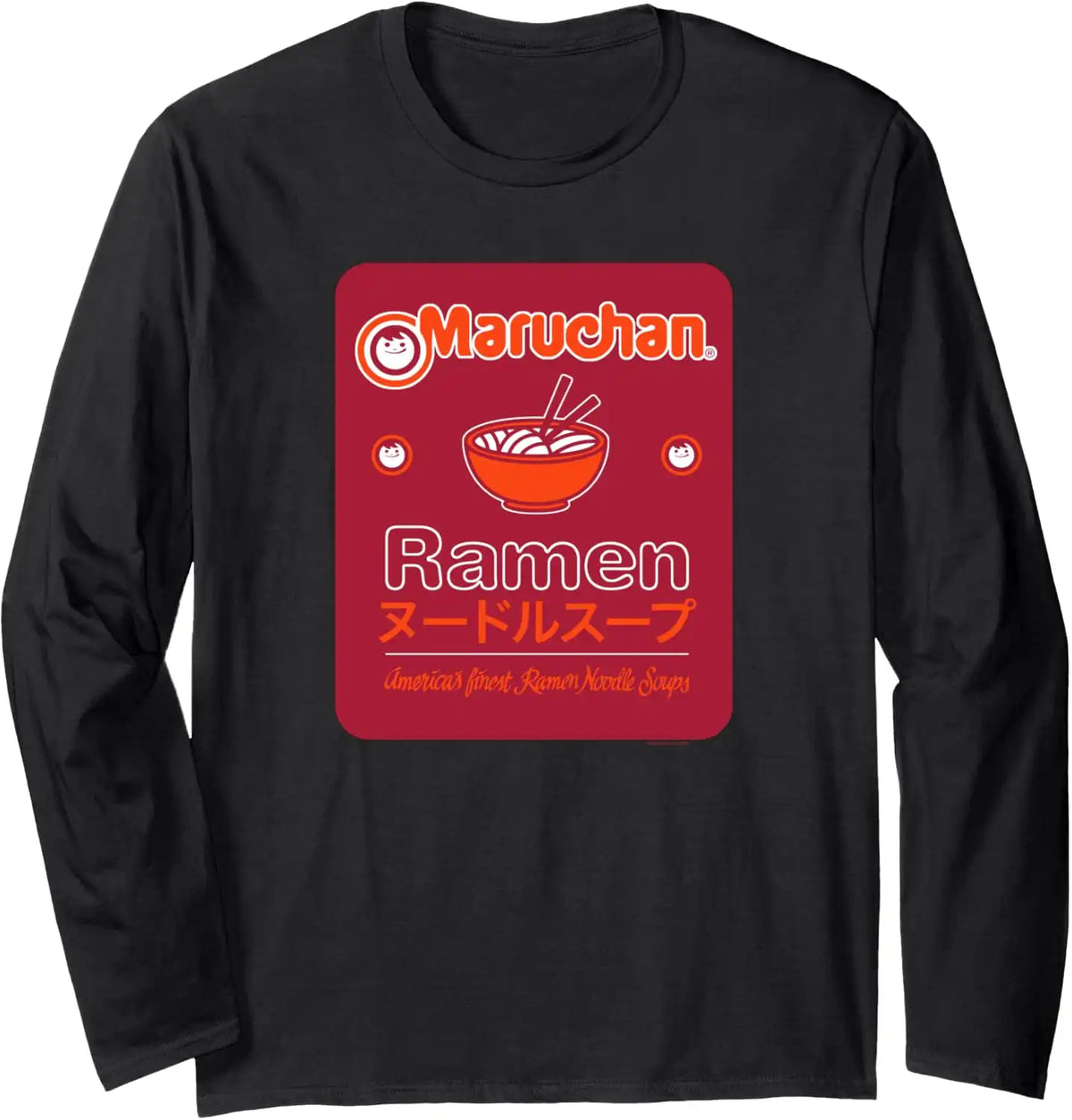 Maruchan Americans Finest Ramen Noodle Soup Card Logo Long Sleeve T-Shirt
