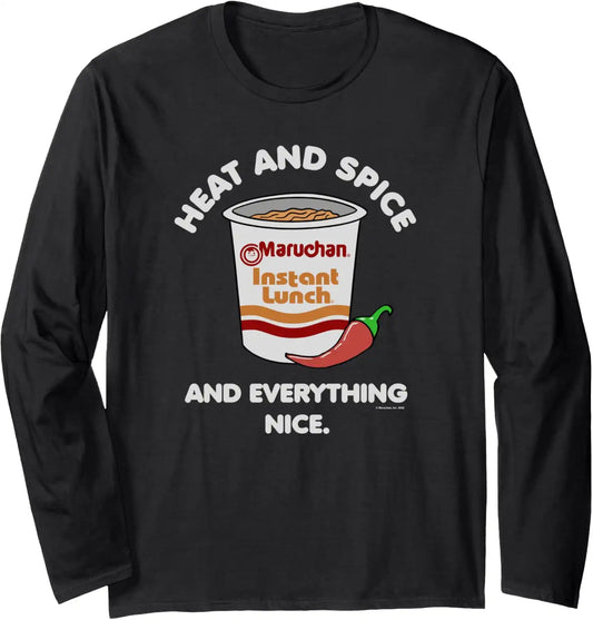 Maruchan Ramen Cup Heat And Spice Food Quote Long Sleeve T-Shirt