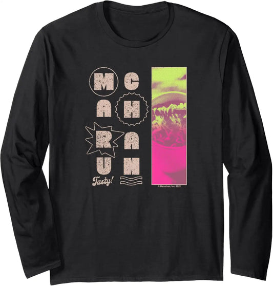 Maruchan Instant Lunch Tasty! Neon Picture Retro Poster Long Sleeve T-Shirt