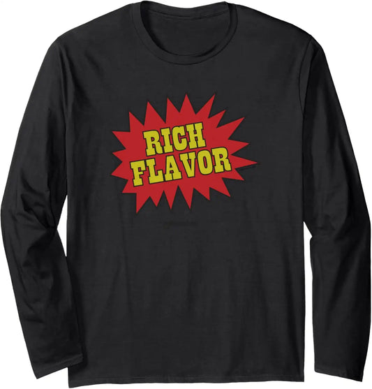 Maruchan Instant Lunch Rich Flavor Comic Onomatopoeia Long Sleeve T-Shirt