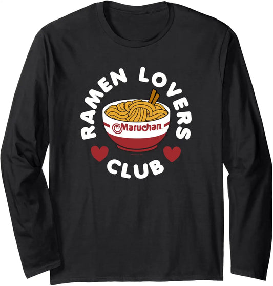 Maruchan Instant Lunch Ramen Lovers Club Cute Logo Long Sleeve T-Shirt