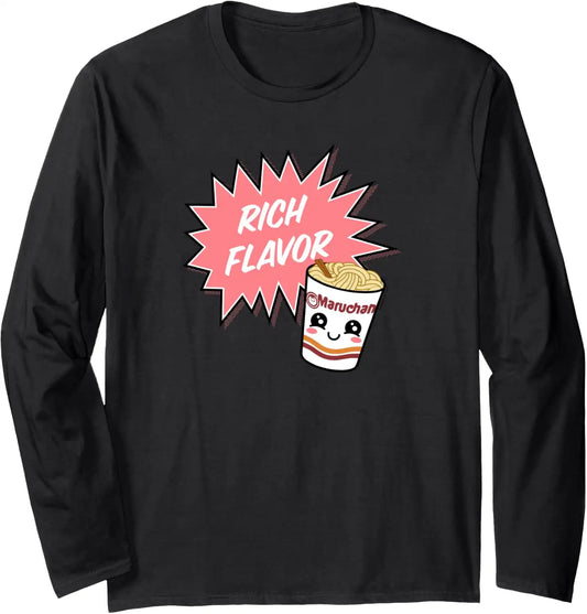 Maruchan Instant Lunch Rich Flavor Cute Noodle Cup Logo Long Sleeve T-Shirt