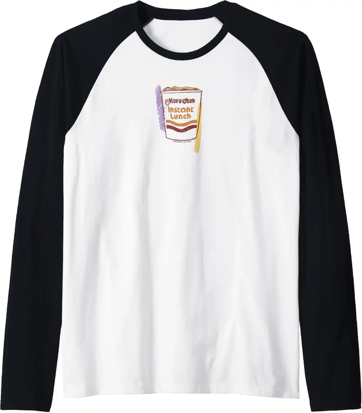 Maruchan Instant Lunch Logo Sketch Raglan Baseball Tee
