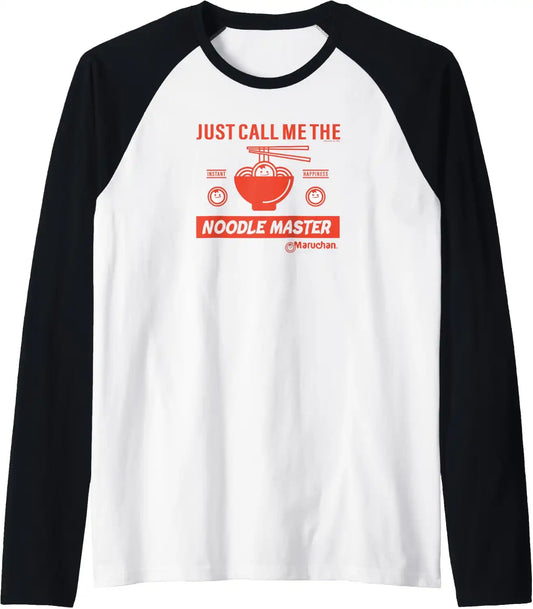 Maruchan Instant Lunch Just Call Me The Noodle Master Raglan Baseball Tee
