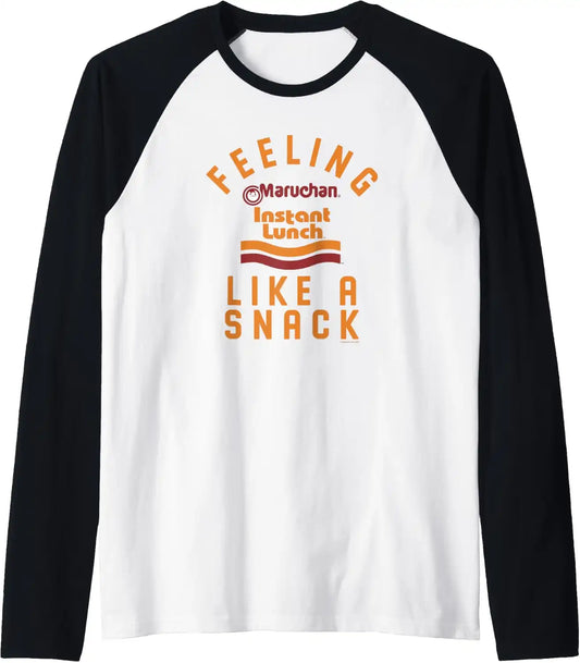 Maruchan Feeling Like A Ramen Snack Instant Lunch Logo Raglan Baseball Tee