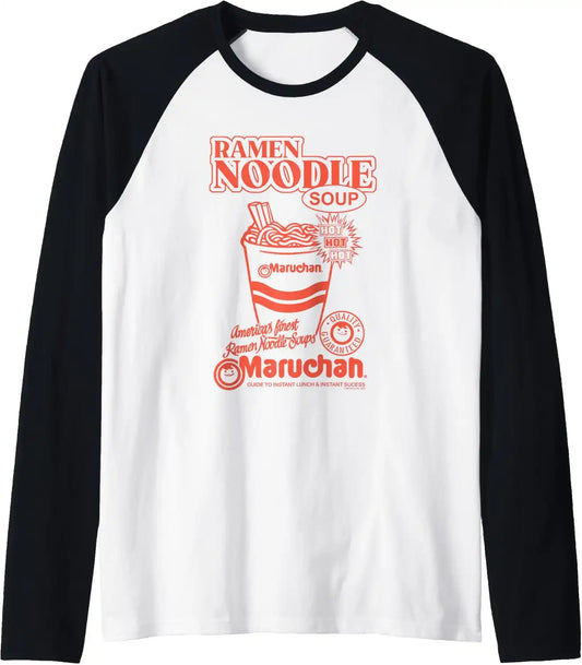 Maruchan America's Finest Ramen Noodle Soups Promotional Raglan Baseball Tee