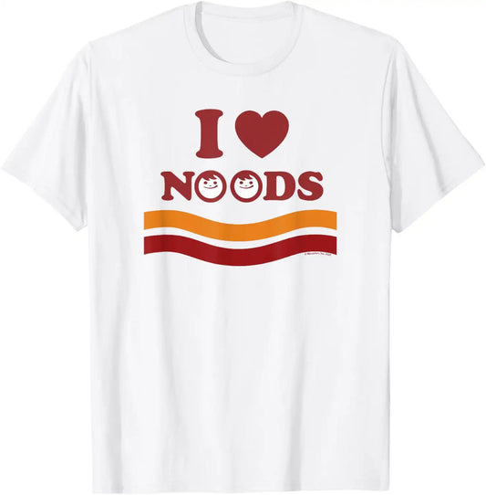 Maruchan I Heart Noods Humour Logo T-Shirt