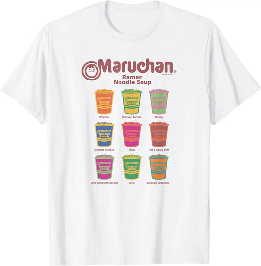 Maruchan Instant Lunch Noodle Cup Flavors Colour Pop T-Shirt