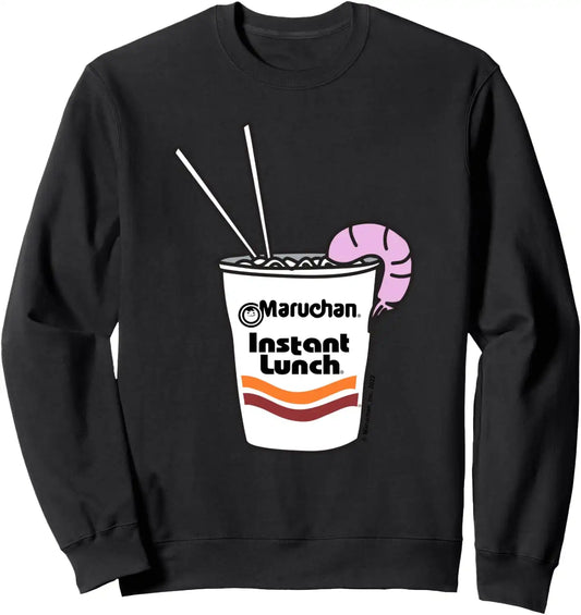 Maruchan Instant Lunch Ramen Cup Drawing Shrimp Logo Sweatshirt