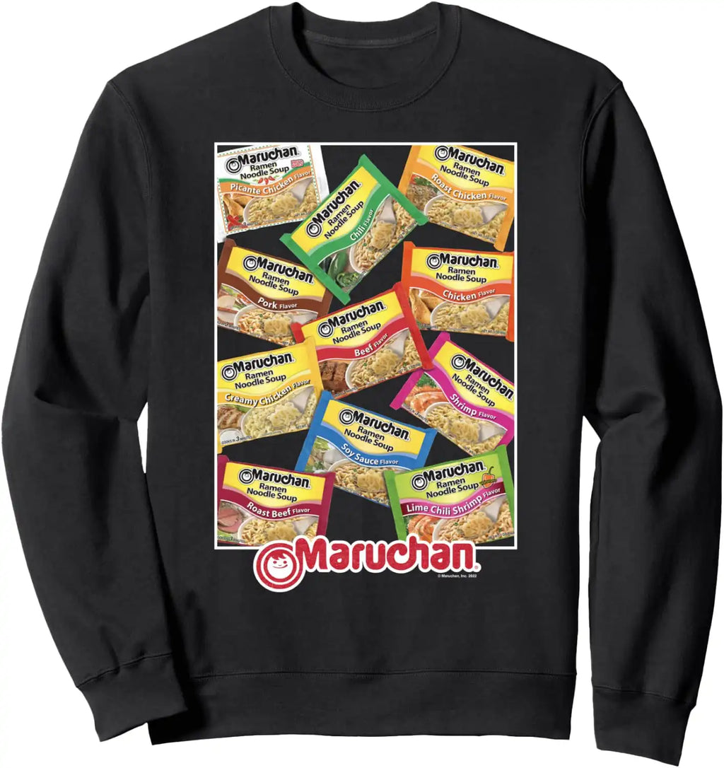 Maruchan Ramen Noodle Flavor Profiles Poster Sweatshirt