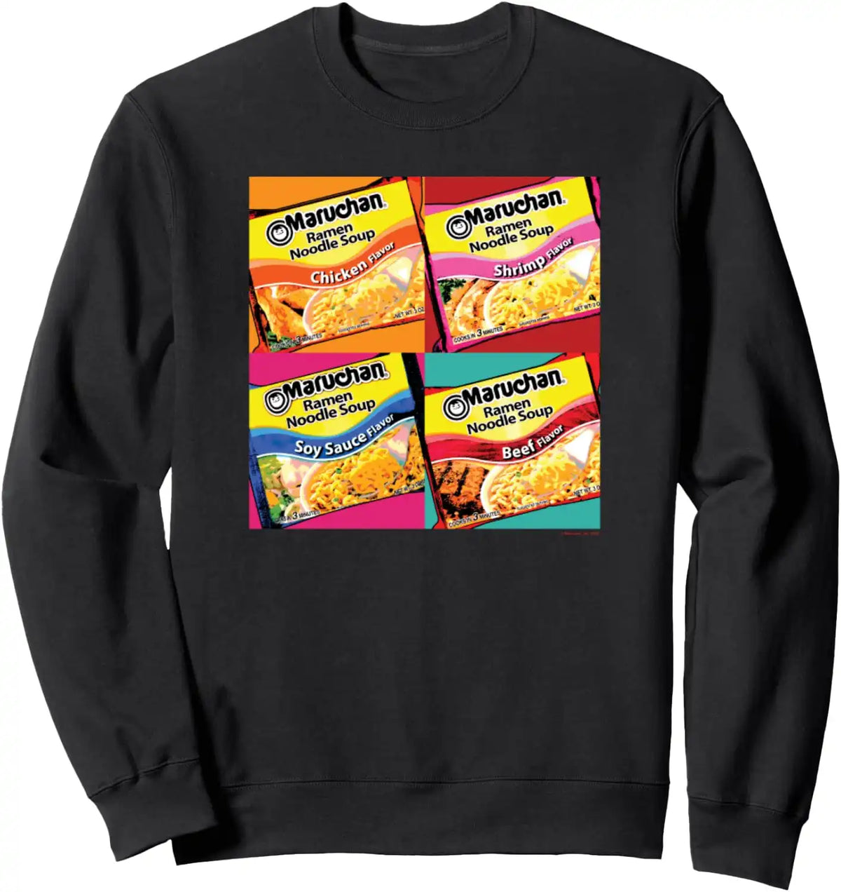 Maruchan Artsy Flavor Grid Poster Sweatshirt