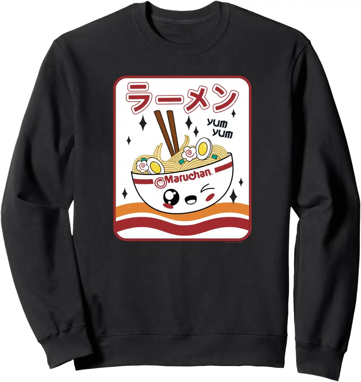 Maruchan Instant Lunch Kawaii Katakana Ramen Bowl Portrait Sweatshirt