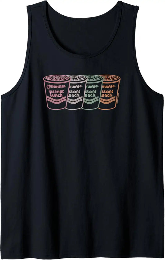 Maruchan Instant Lunch Multi Cups Colorful Line Art Tank Top