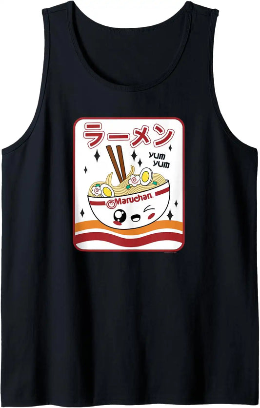 Maruchan Instant Lunch Kawaii Katakana Ramen Bowl Portrait Sleeveless Tank Top