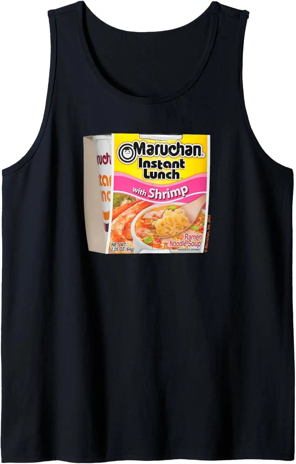 Maruchan Instant Lunch Shrimp Flavor Package Noodle Cup Tank Top