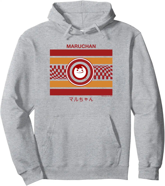 Maruchan Smiley Face Logo Banner Pullover Hoodie