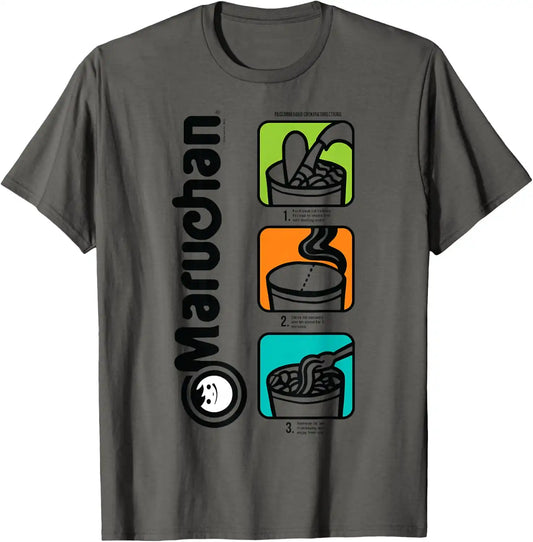 Maruchan Instant Lunch Cooking Directions Icons T-Shirt