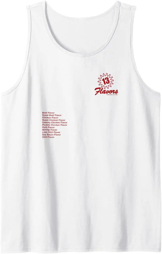 Maruchan 13 Flavors Ramen Noodle List Tank Top