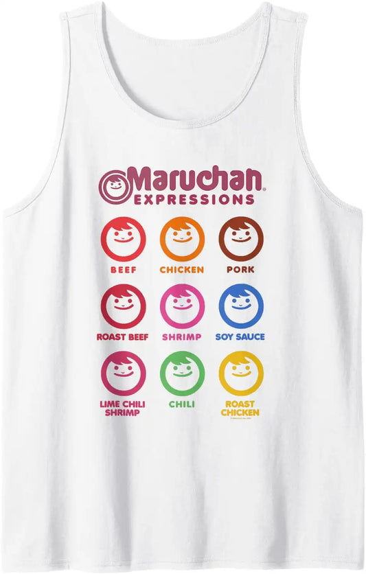 Maruchan Expressions Multiple Flavors & Colors Collage Tank Top