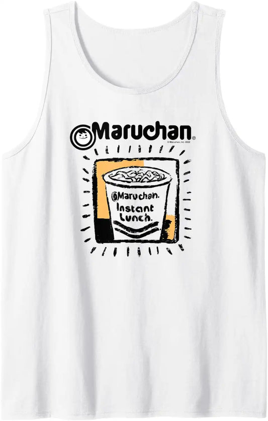Maruchan Instant Lunch Ramen Cup Crayon Drawing Logo Tank Top