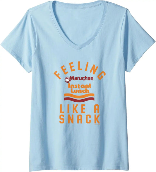 Maruchan Feeling Like A Ramen Snack Instant Lunch Logo V-Neck T-Shirt