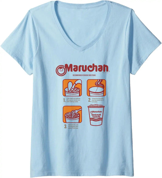 Maruchan Recommended Cooking Directions Poster V-Neck T-Shirt