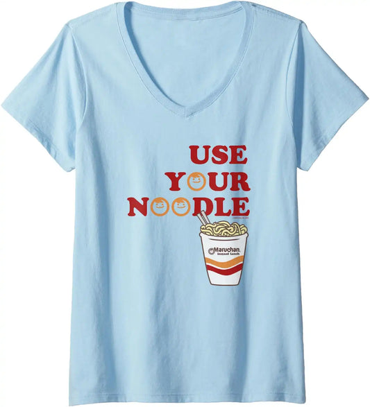 Maruchan Instant Lunch Use Your Noodle Cup Logo V-Neck T-Shirt