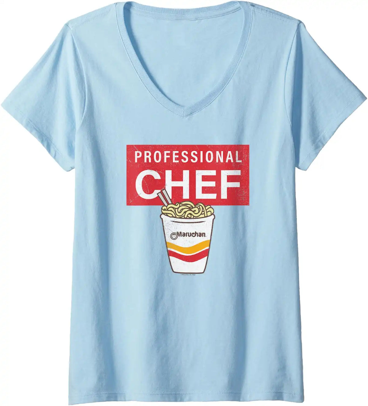 Maruchan Professional Ramen Noodle Chef V-Neck T-Shirt