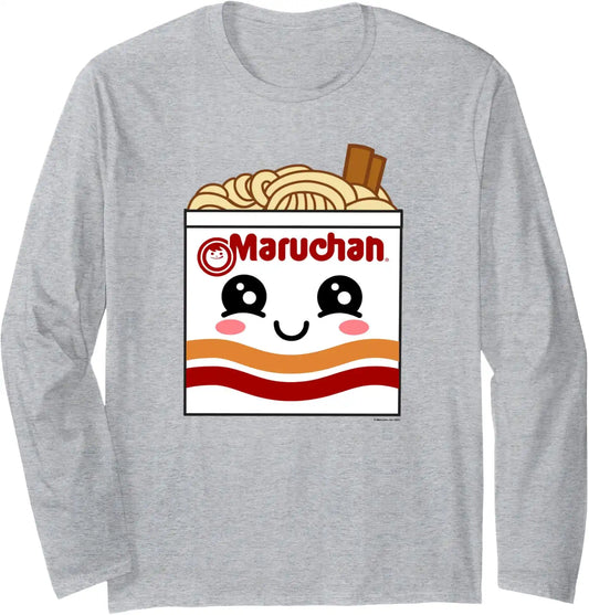 Maruchan Instant Lunch Kawaii Ramen Cup Logo Long Sleeve T-Shirt