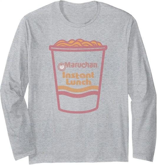 Maruchan Instant Lunch Ramen Cup Distressed Logo Long Sleeve T-Shirt