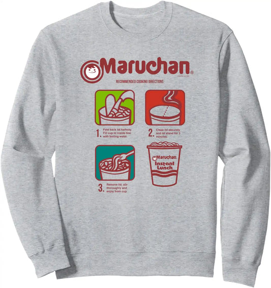 Maruchan Recommended Cooking Directions Symbols Sweatshirt