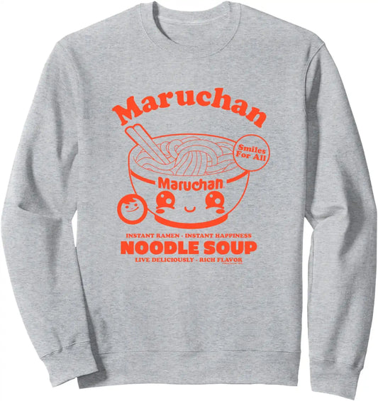 Maruchan Instant Ramen Instant Happiness Kawaii Bowl Logo Sweatshirt