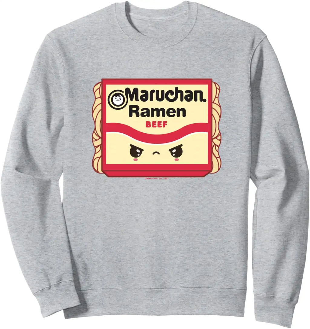 Maruchan Ramen Beef Flavor Angry Kawaii Package Sweatshirt